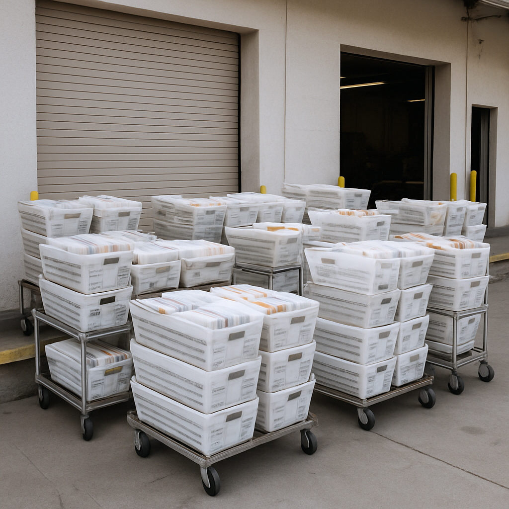 Sorted mail ready for Canada Post