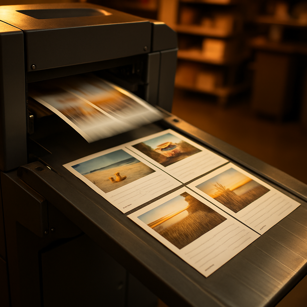 Direct mail running through a press